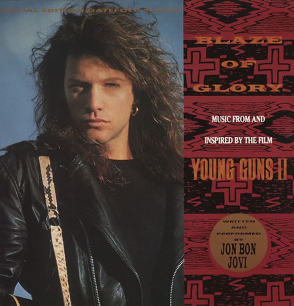 Jon Bon Jovi Blaze Of Glory - Gatefold German 12" vinyl single (12 inch record / Maxi-single) 878123-1