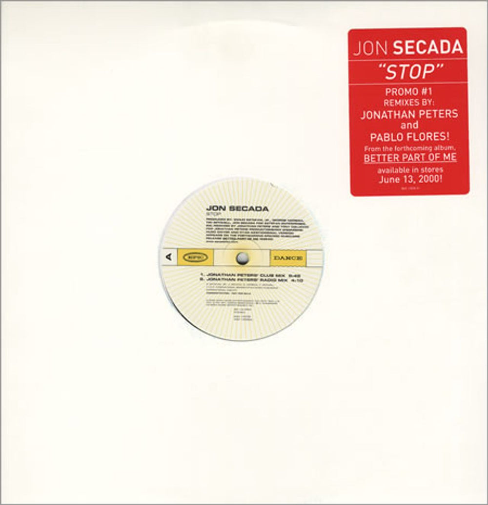 Jon Secada Stop - Triple Pack US Promo 12" vinyl single (12 inch record / Maxi-single) BAS12558/12559