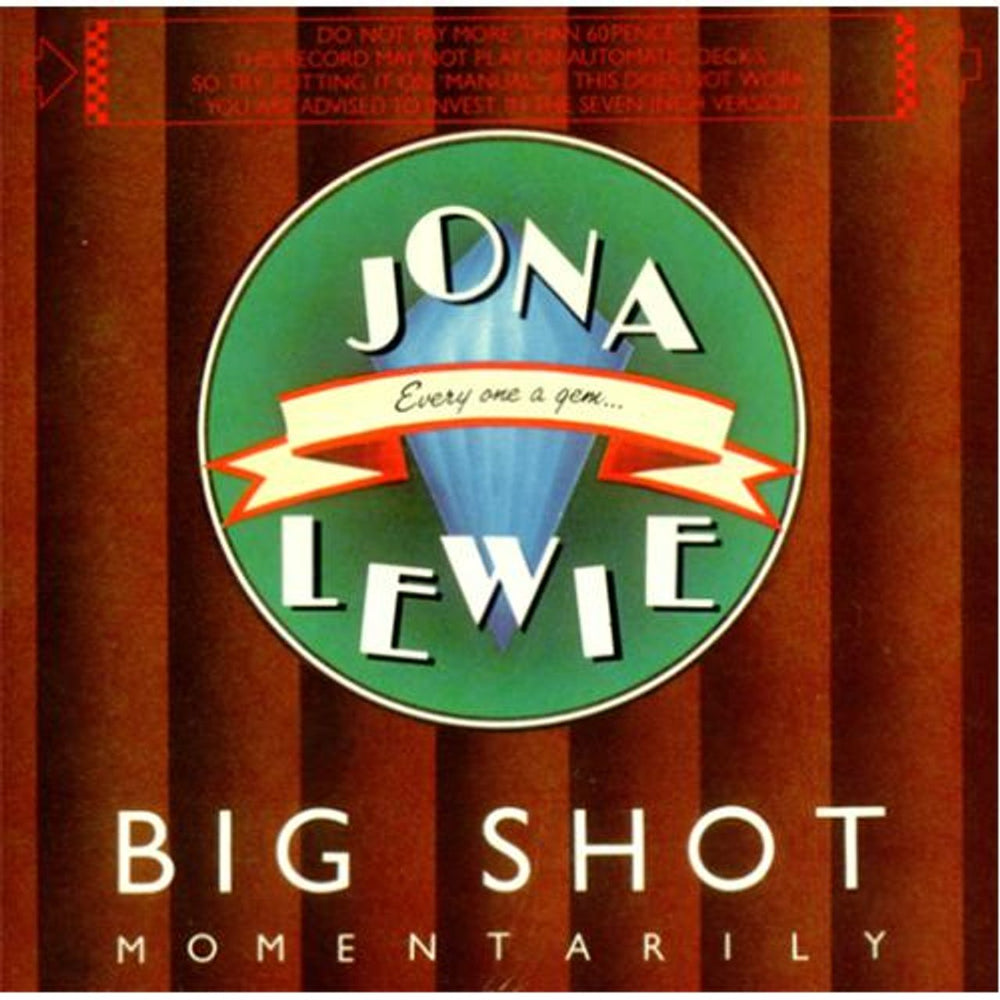 Jona Lewie Big Shot - Momentarily UK 5" vinyl single (5 inch record) BUY5-85