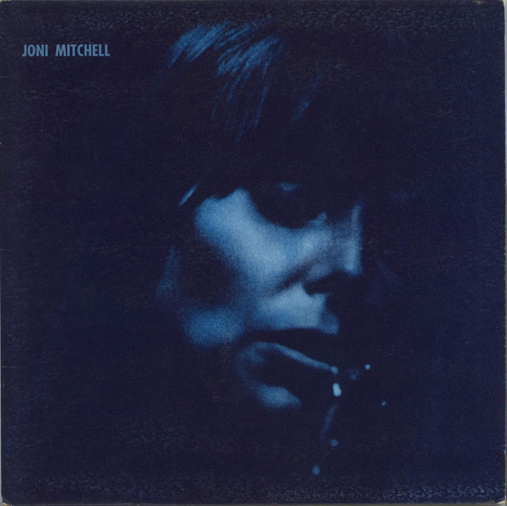 Joni Mitchell Blue - 2nd + Blue Inner - VG UK vinyl LP album (LP record) K44128