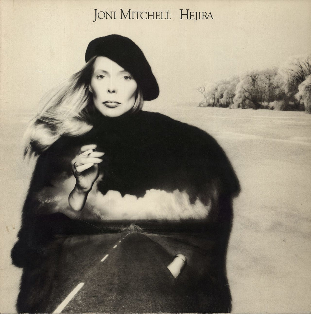 Joni Mitchell Hejira Canadian vinyl LP album (LP record) 7ES1087