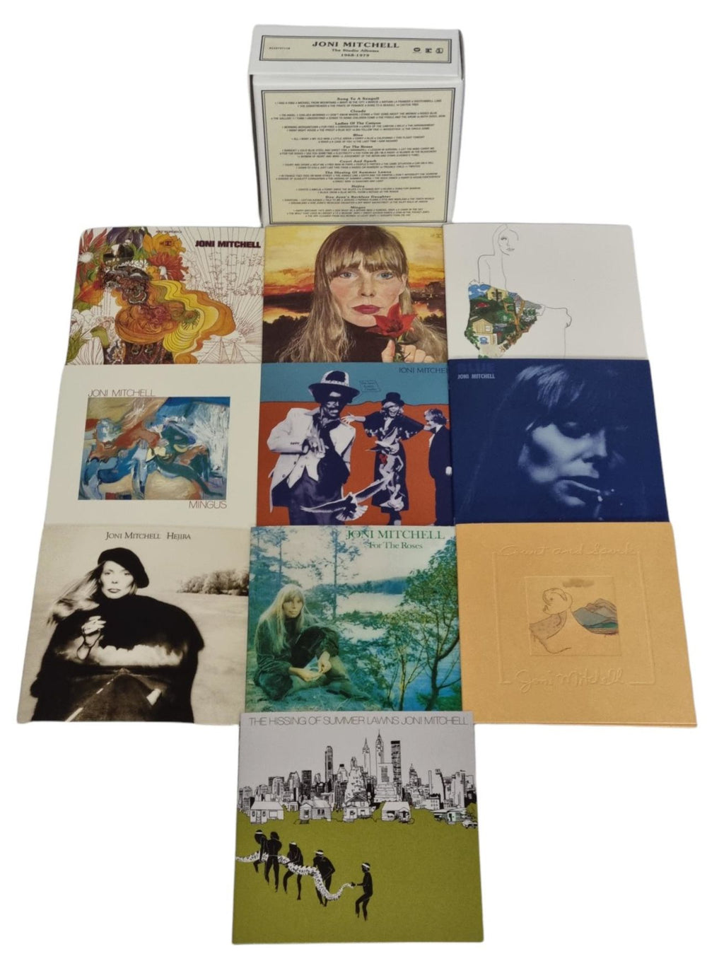 Joni Mitchell The Studio Albums 1968-1979 UK CD Album Box Set JNIDXTH680522