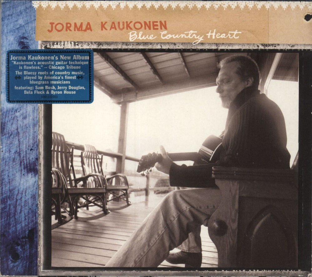 Jorma Kaukonen Blue Country Heart + Slipcase UK CD album (CDLP) 508155 2