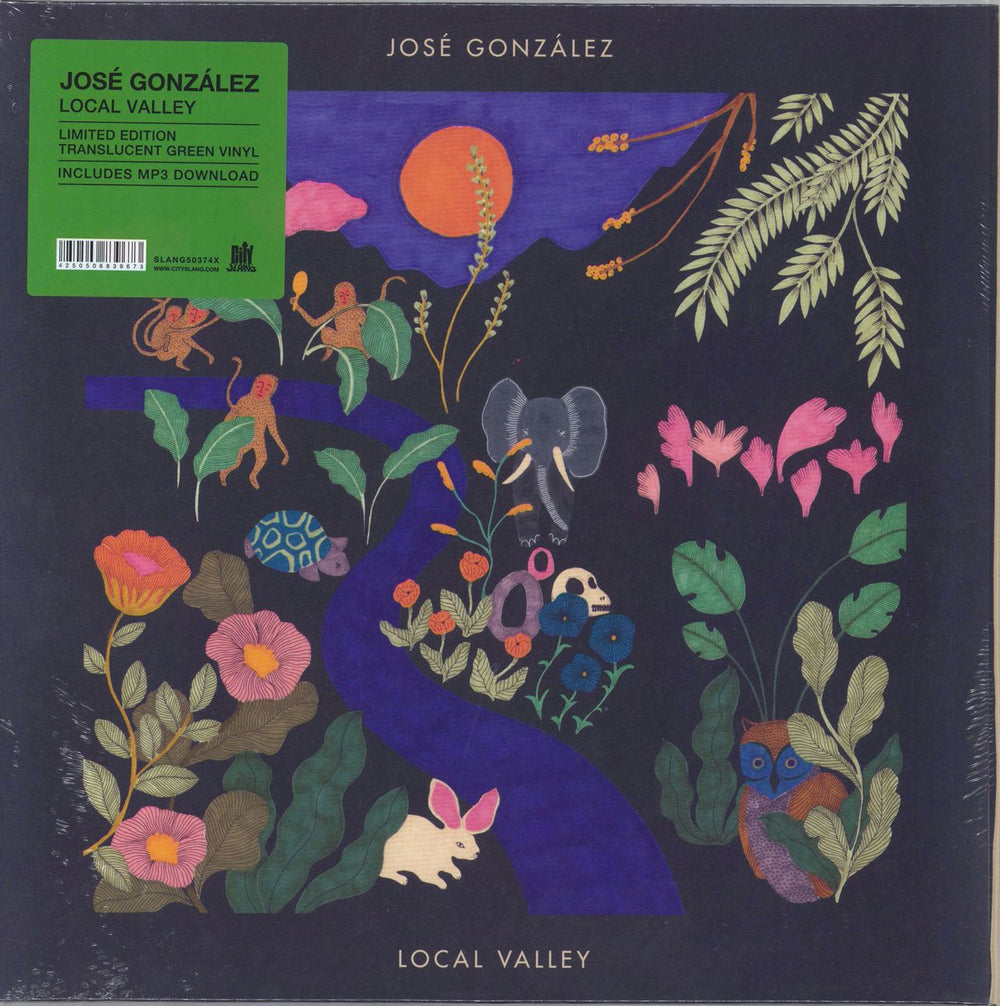 Jose Gonzalez Local Valley - Green Vinyl - Sealed UK vinyl LP album (LP record) SLANG50374LPX