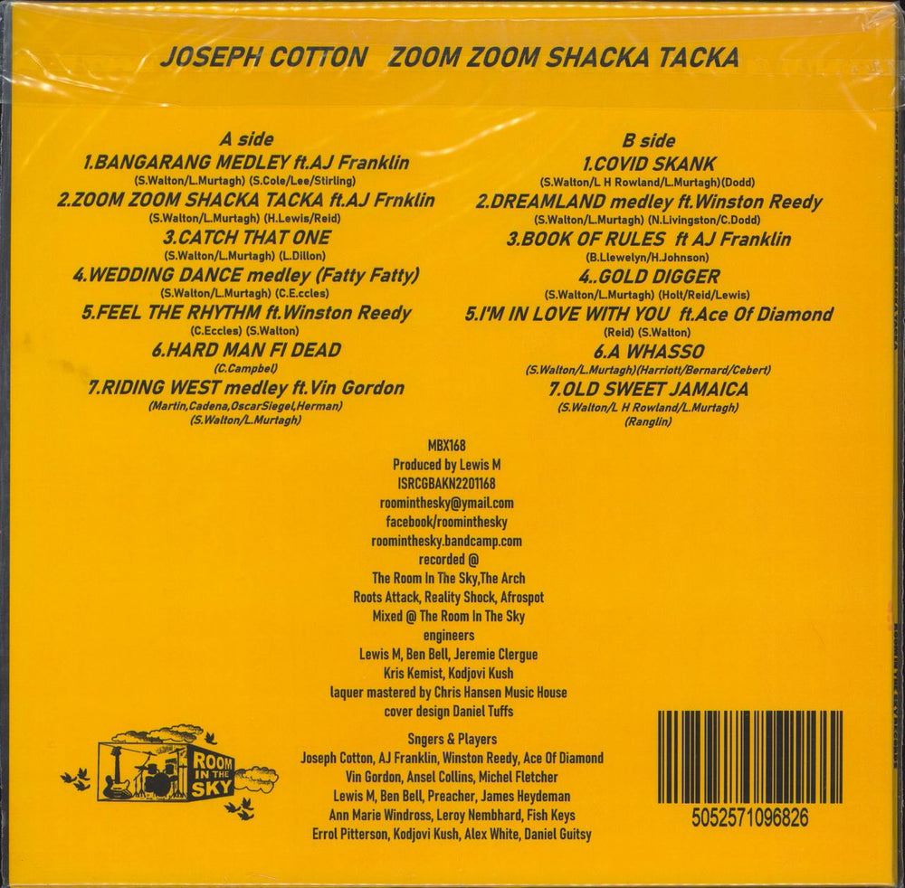 Joseph Cotton Zoom Zoom Shacka Tacka - RSD 2022 - Sealed UK vinyl LP album (LP record) 4WSLPZO788718