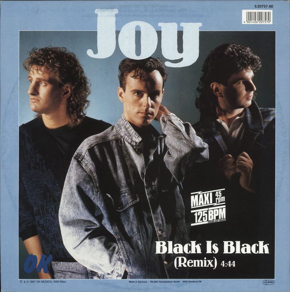 Joy Black Is Black German 12" vinyl single (12 inch record / Maxi-single) 4001406207570