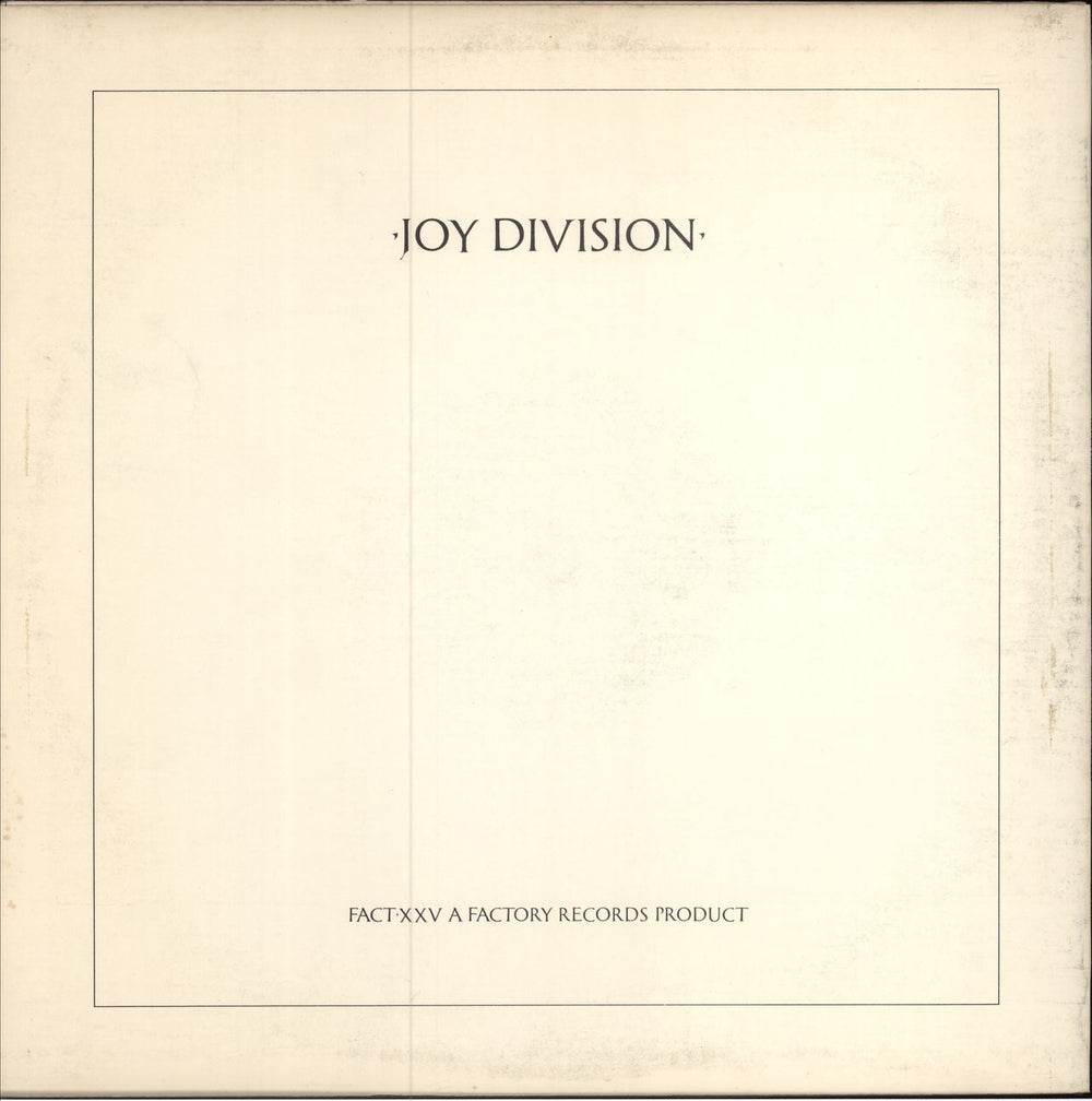 Joy Division Closer - 1st - EX - Shrink UK vinyl LP album (LP record)