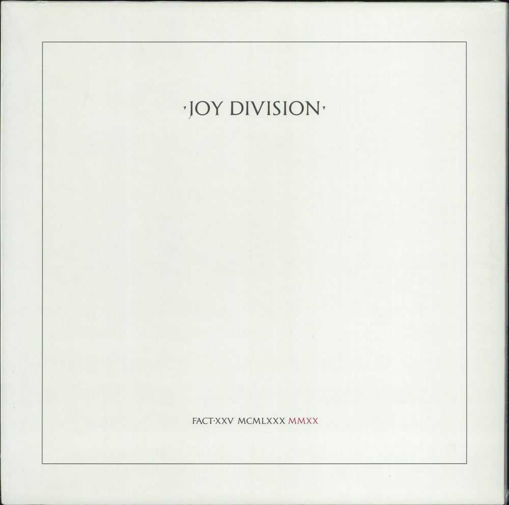 Joy Division Closer - 40th Anniversary Crystal Clear Vinyl - shrink UK vinyl LP album (LP record) 190295269456