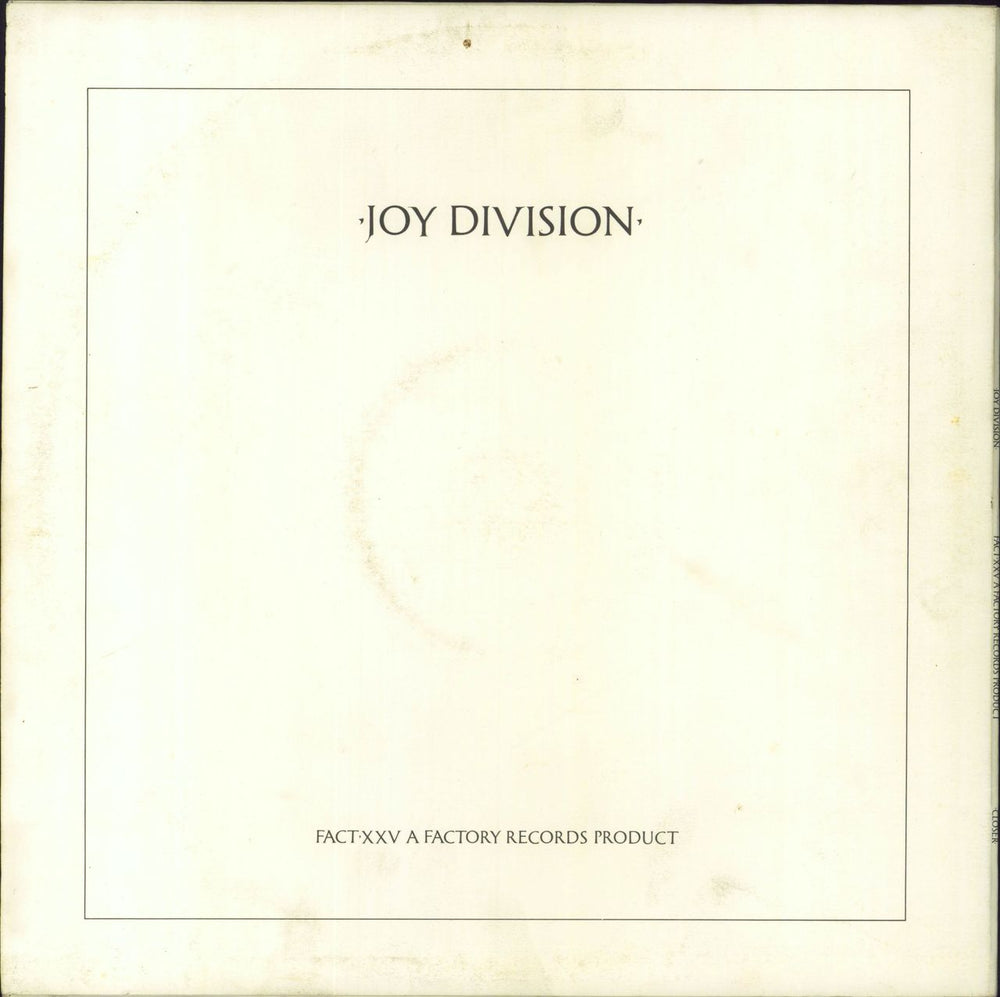 Joy Division Closer - Red - EX UK vinyl LP album (LP record)