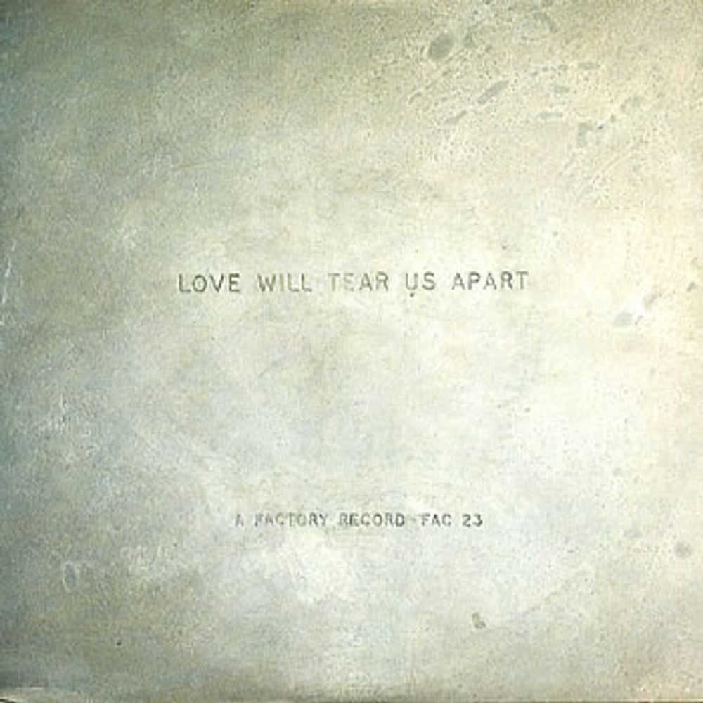 Joy Division Love Will Tear Us Apart - 2nd Issue US 7" vinyl single (7 inch record / 45) FAC23