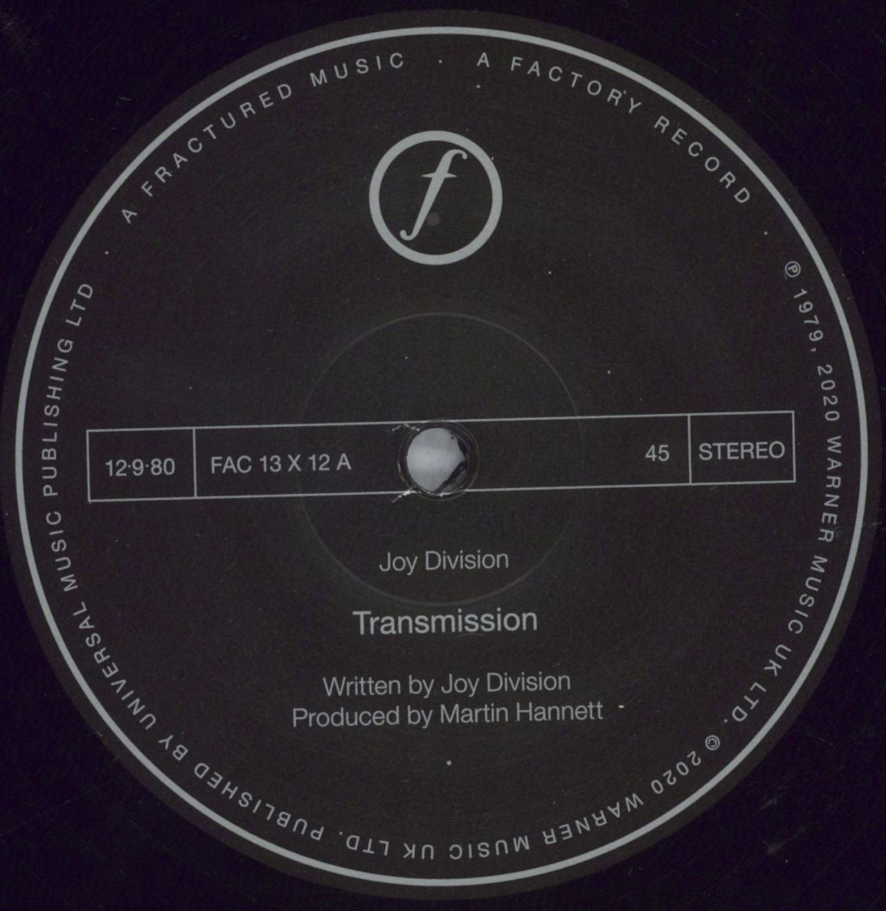 Joy Division Transmission - Remastered - Shrink UK 12