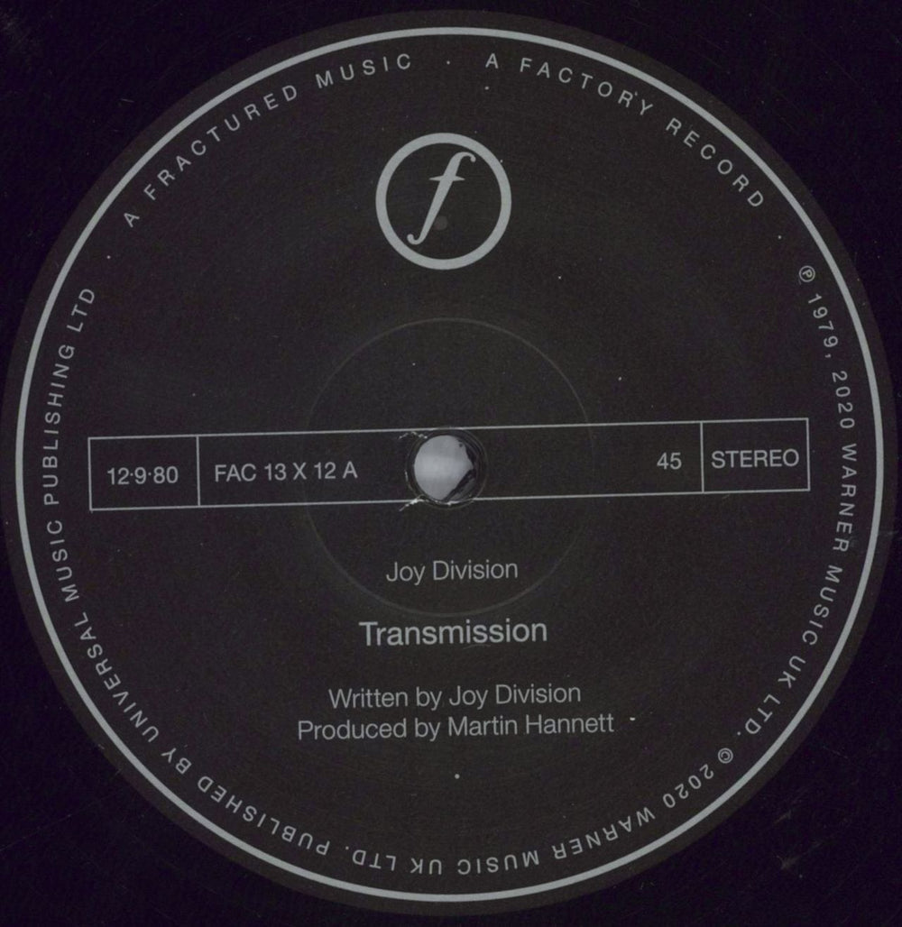 Joy Division Transmission - Remastered - Shrink UK 12" vinyl single (12 inch record / Maxi-single) JOY12TR826818