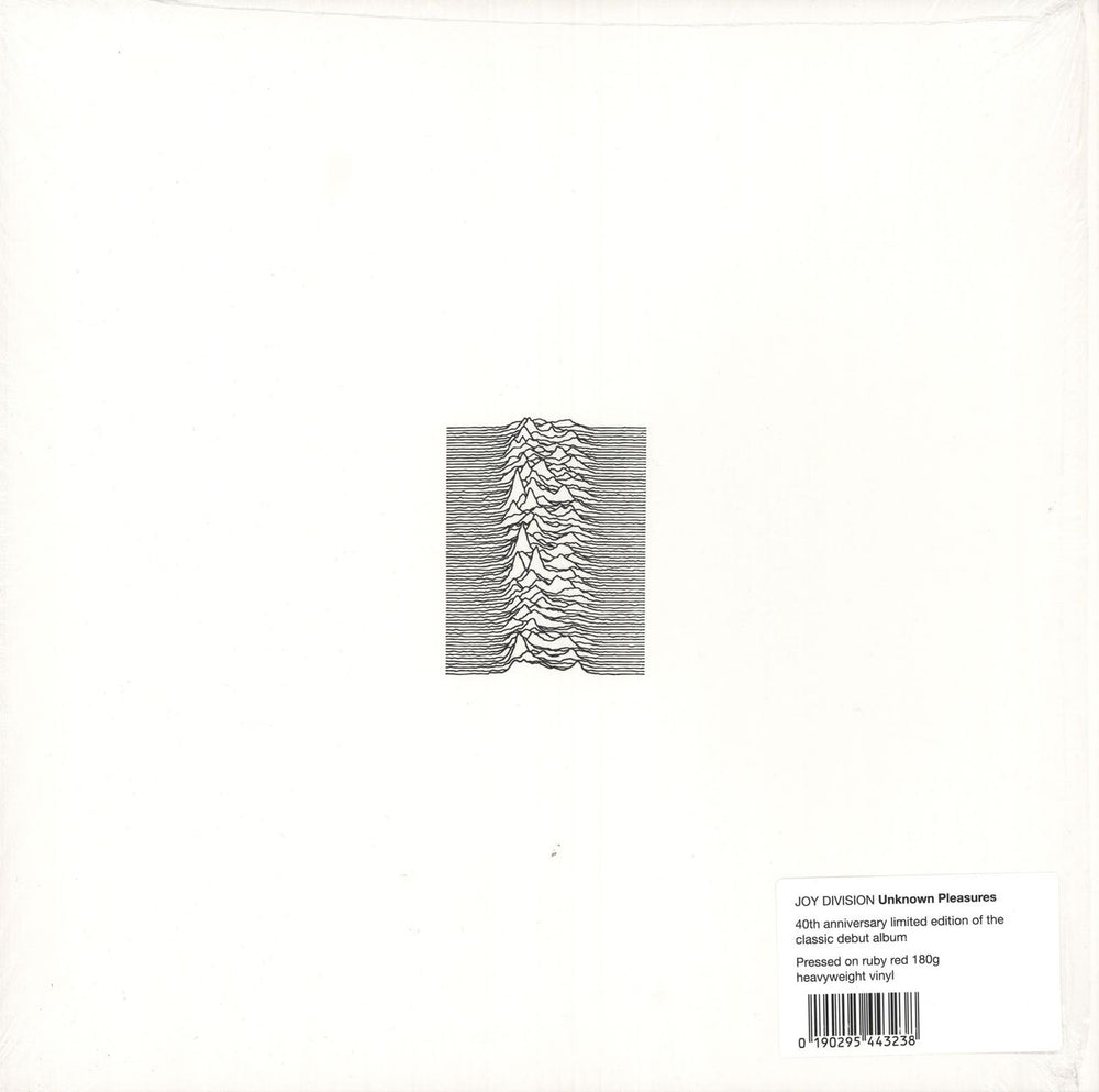 Joy Division Unknown Pleasures - 180gm Red Vinyl + Shrink UK vinyl LP album (LP record) FACT1040