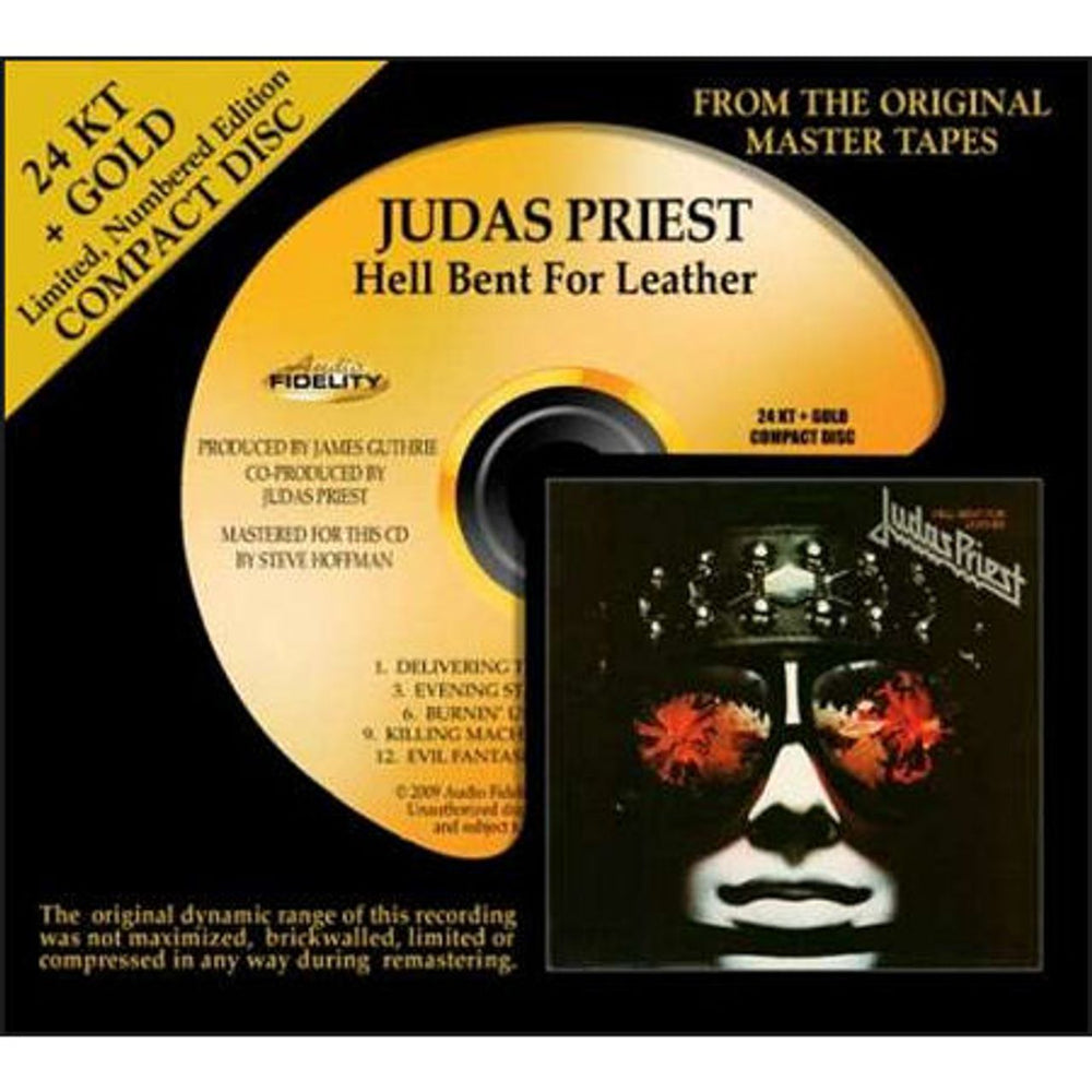 Judas Priest Hell Bent For Leather US CD album (CDLP) AFZ066