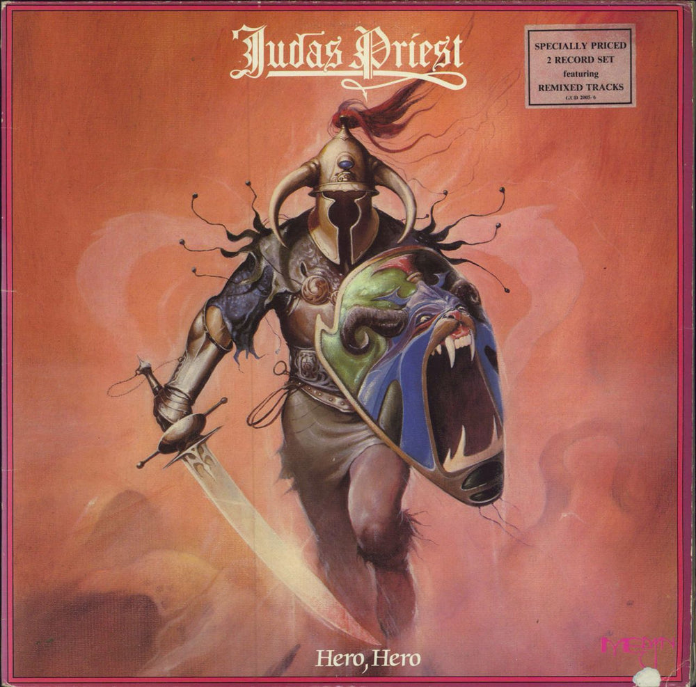 Judas Priest Hero, Hero - VG UK 2-LP vinyl record set (Double LP Album) GUD2005/6