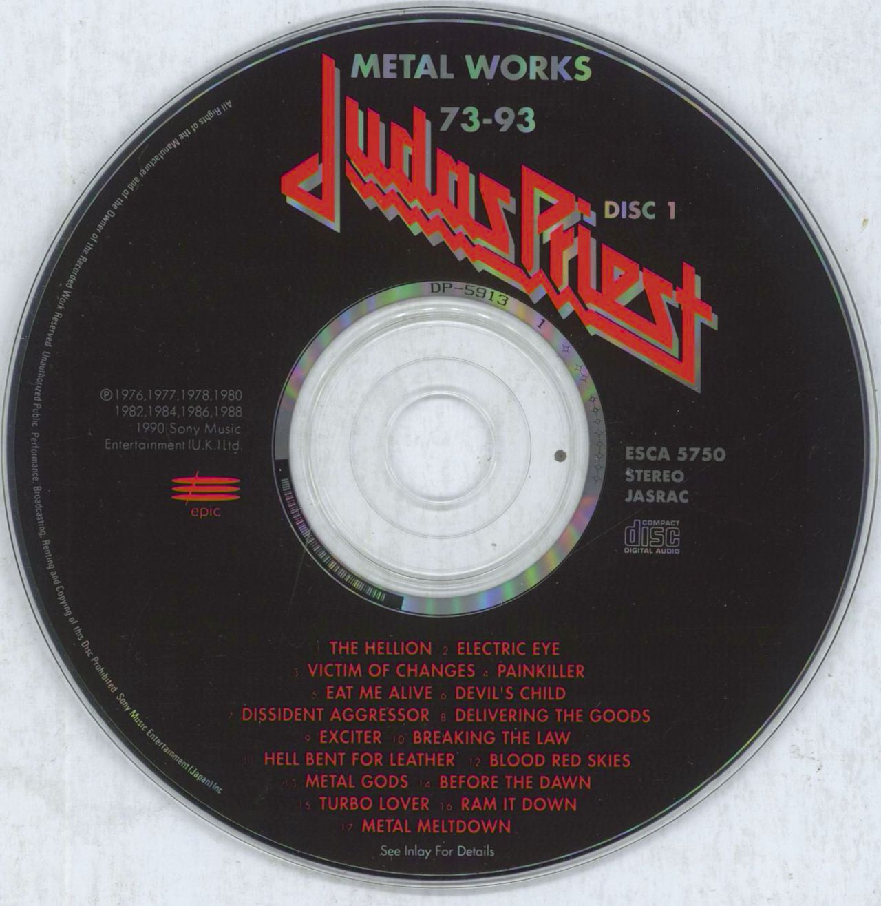 Judas Priest Metal Works Japanese 2-CD album set