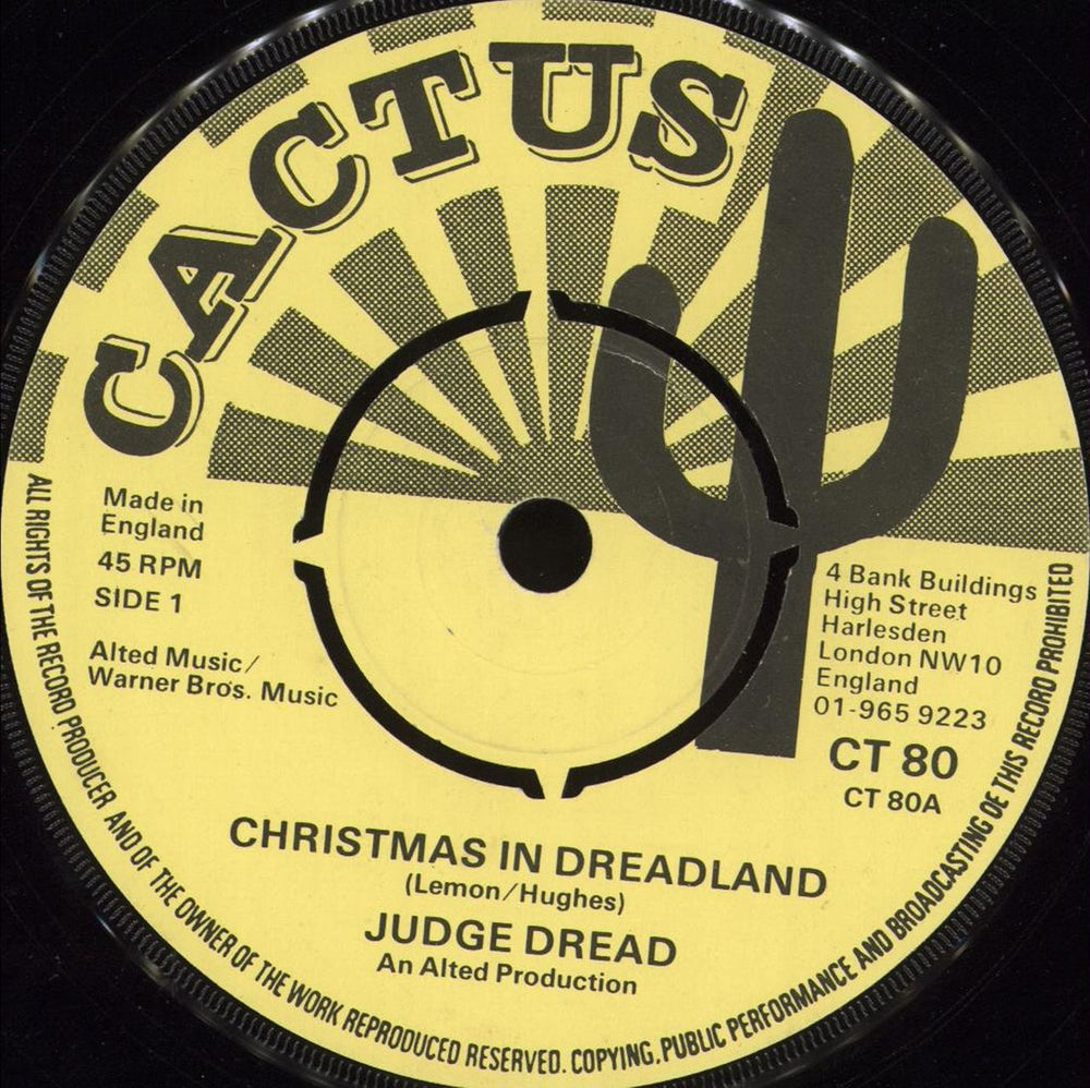 Judge Dread Christmas In Dreadland UK 7" vinyl single (7 inch record / 45) CT80