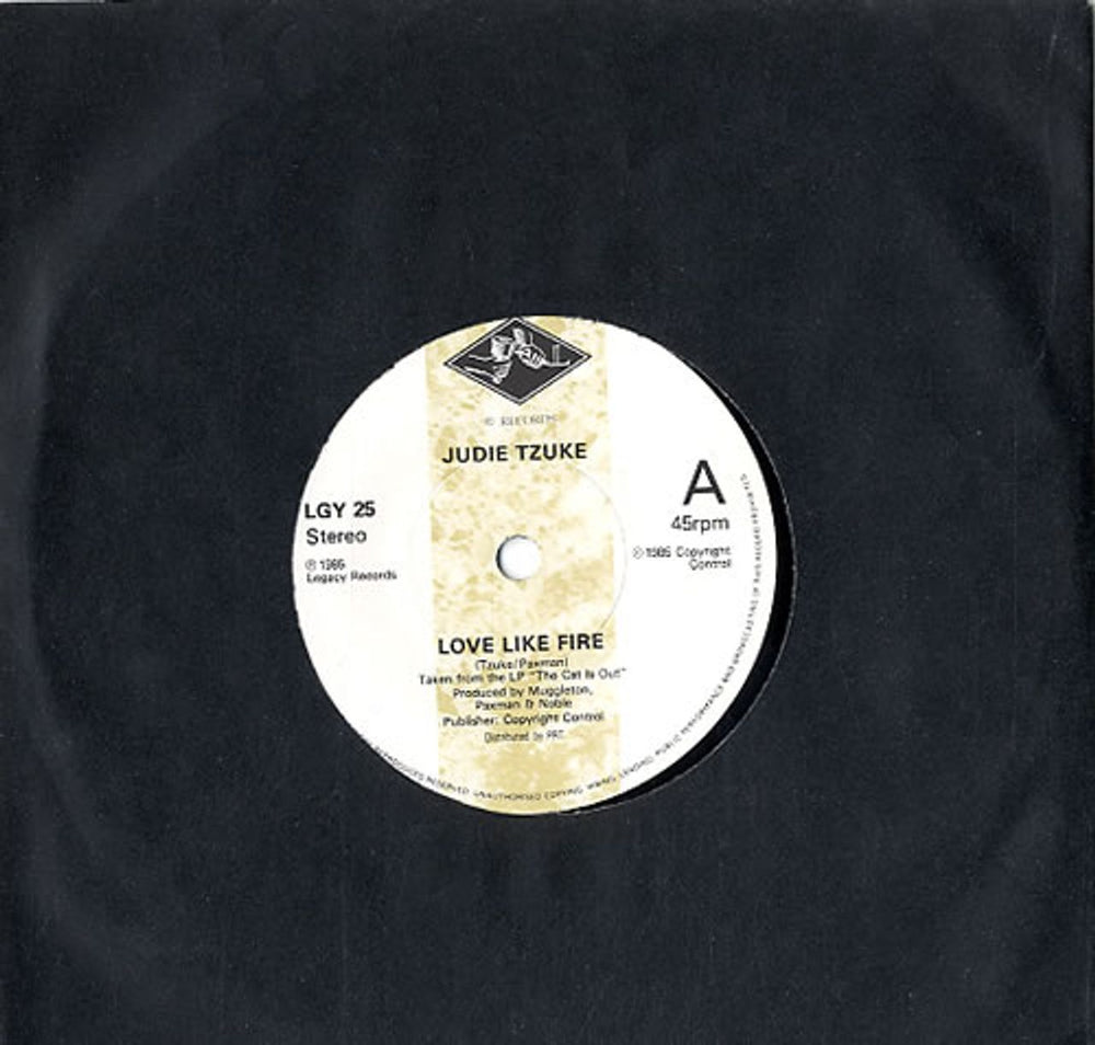 Judie Tzuke Love Like Fire UK 7" vinyl single (7 inch record / 45) LGY25