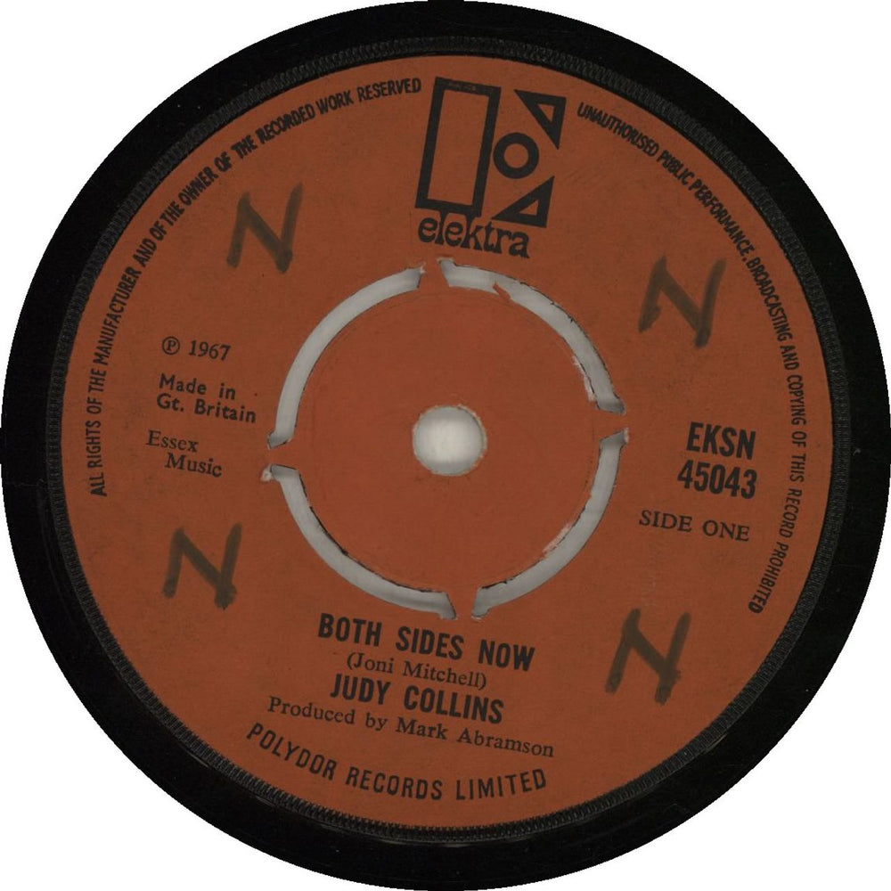 Judy Collins Both Sides Now - 1st - WOL UK 7" vinyl single (7 inch record / 45) EKSN45043