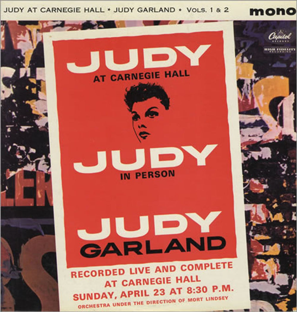 Judy Garland Judy At Carnegie Hall - Volumes 1 & 2 UK 2-LP vinyl record set (Double LP Album) W1-21569