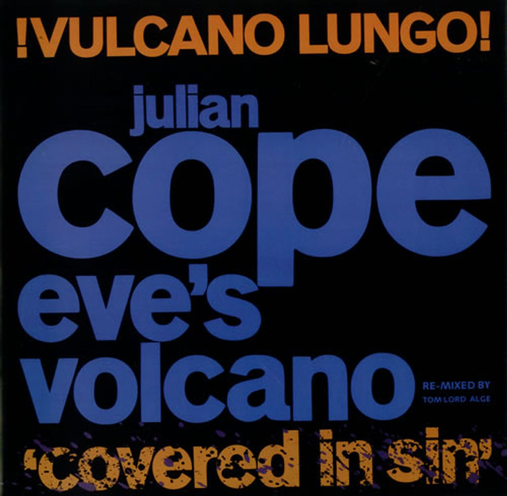 Julian Cope Eve's Volcano/Vulcano Lungo + Poster UK 12" vinyl single (12 inch record / Maxi-single) 12ISX318