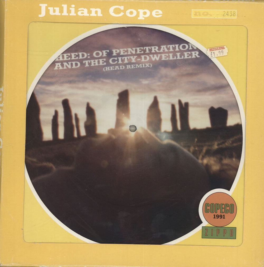 Julian Cope Head: Of Penetration And The City-dweller UK 12" vinyl picture disc (12 inch picture record) 12ISP497