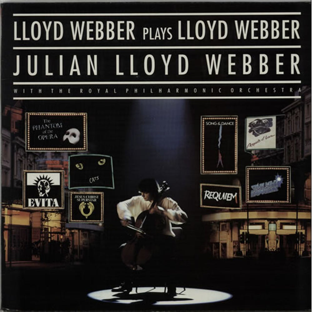 Julian Lloyd Webber Lloyd Webber Plays Lloyd Webber UK vinyl LP album (LP record) 432291-1