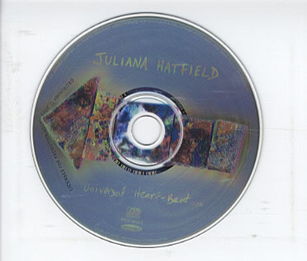 Juliana Hatfield Universal Heart-beat US Promo CD single (CD5 / 5") JH3C5UN45684