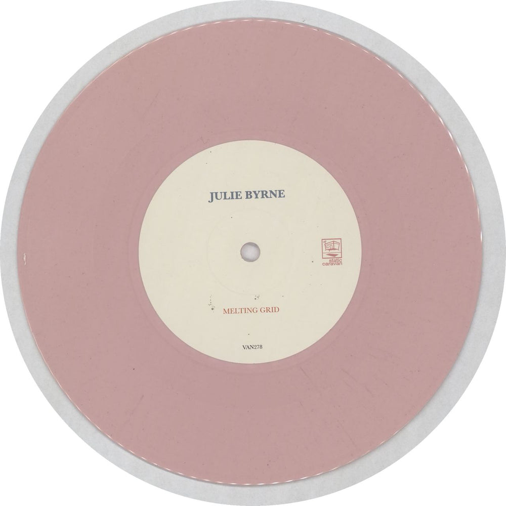 Julie Byrne Melting Grid - Pink Vinyl UK 7" vinyl single (7 inch record / 45) 0U607ME764024