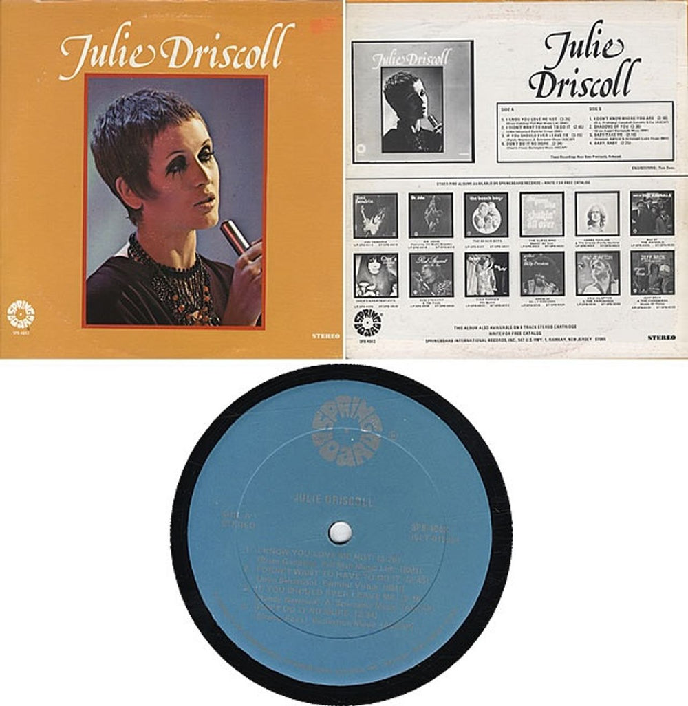 Julie Driscoll Julie Driscoll US vinyl LP album (LP record) J-DLPJU111742