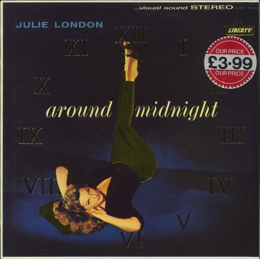 Julie London Around Midnight French vinyl LP album (LP record) 1565551