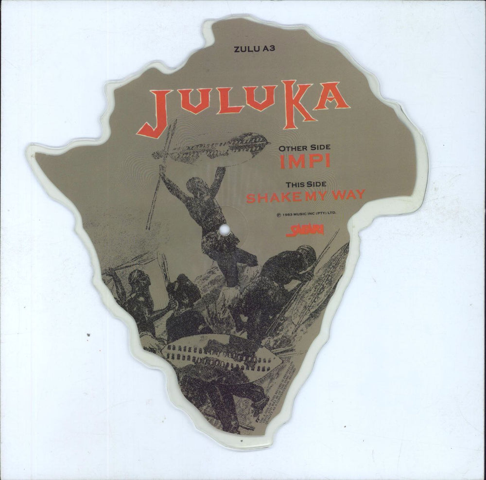 Juluka Impi UK shaped picture disc (picture disc vinyl record)