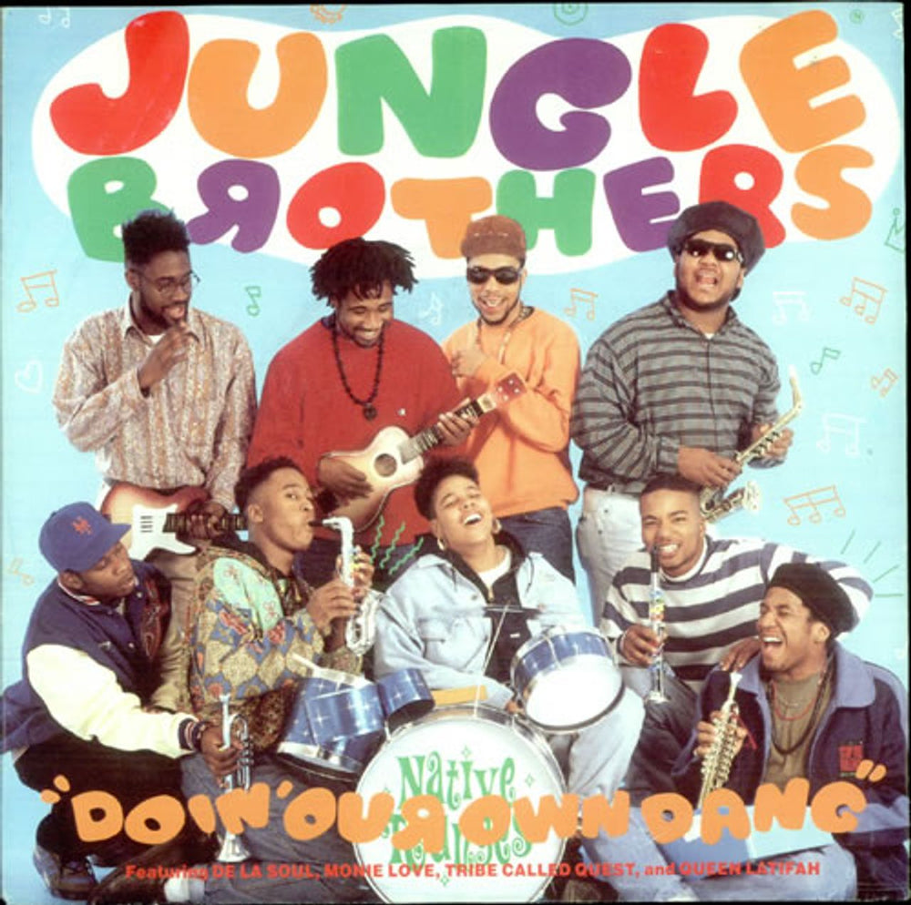 Jungle Brothers Doin' Our Own Dang UK 7" vinyl single (7 inch record / 45) W9754