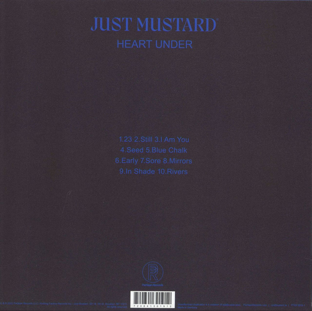 Just Mustard Heart Under UK vinyl LP album (LP record) 720841301912