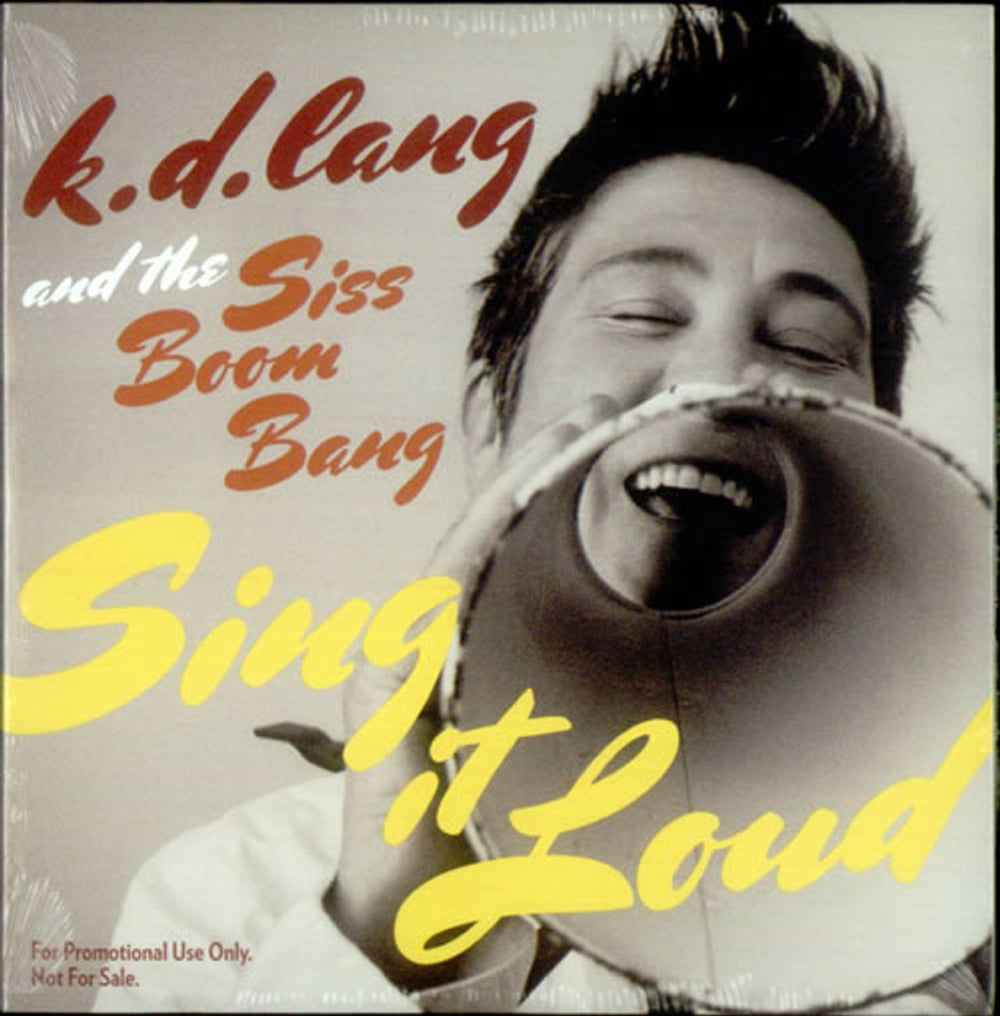 K.D. Lang Sing It Loud US Promo CD album (CDLP) PRO-400144