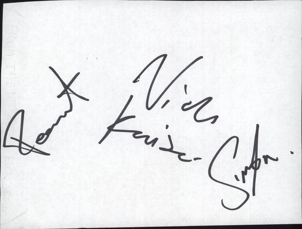 Kaiser Chiefs Set of three Autographs UK memorabilia AUTOGRAPHS