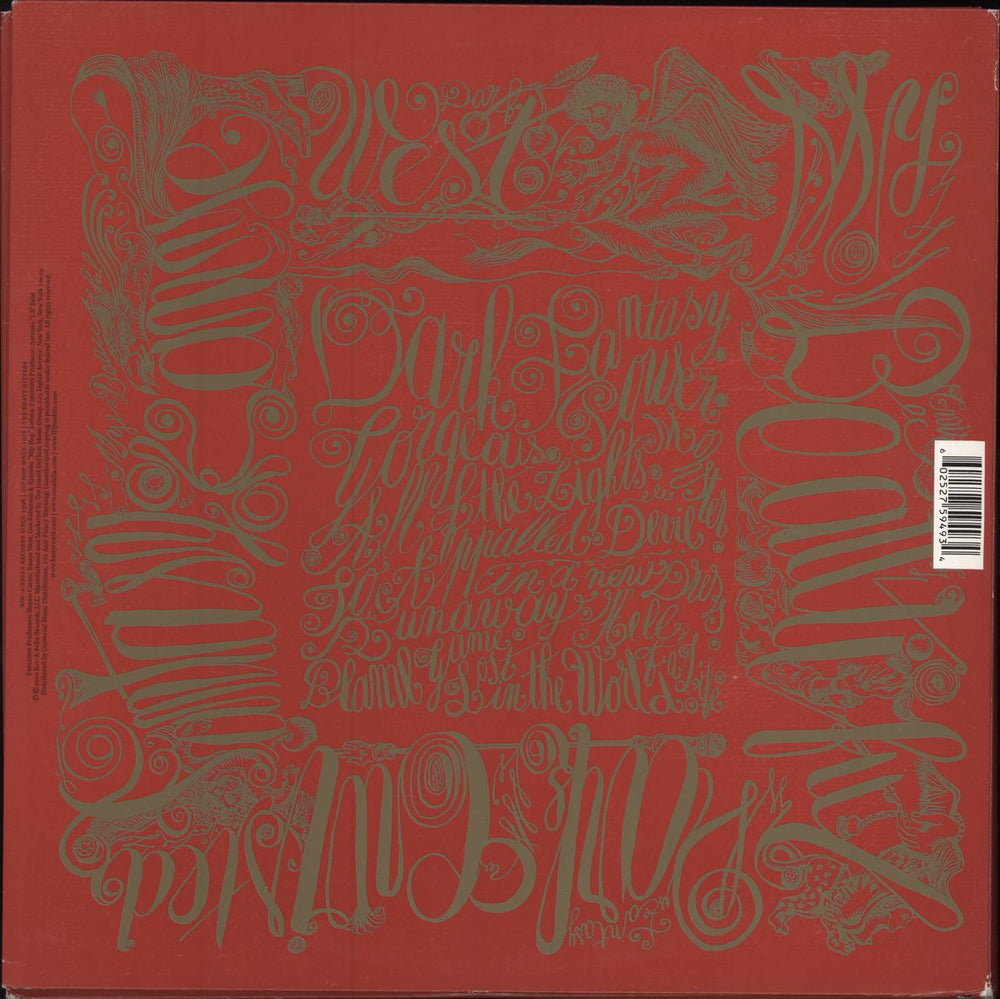 Kanye West My Beautiful Dark Twisted Fantasy US 3-LP vinyl record set (Triple LP Album) 602527594934