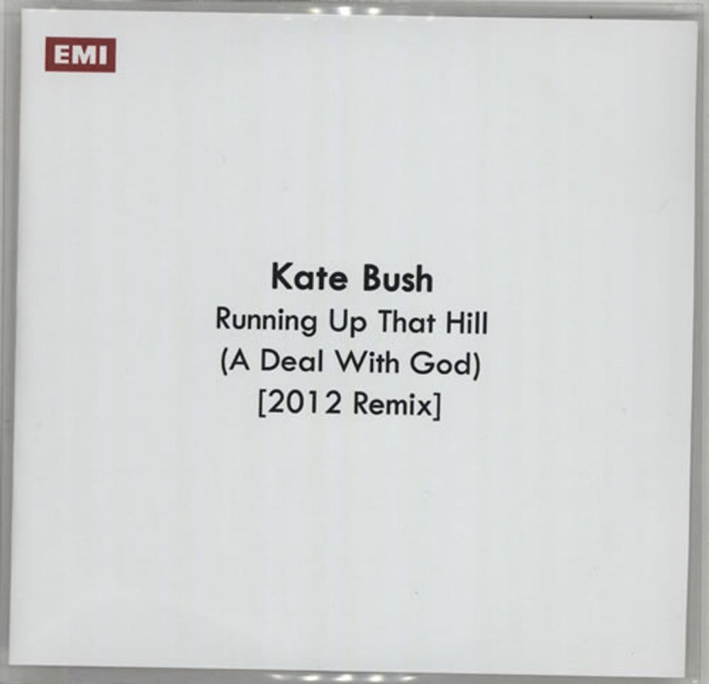 Kate Bush Running Up That Hill (A Deal With God) [2012 Remix] UK Promo CD-R acetate CD-R