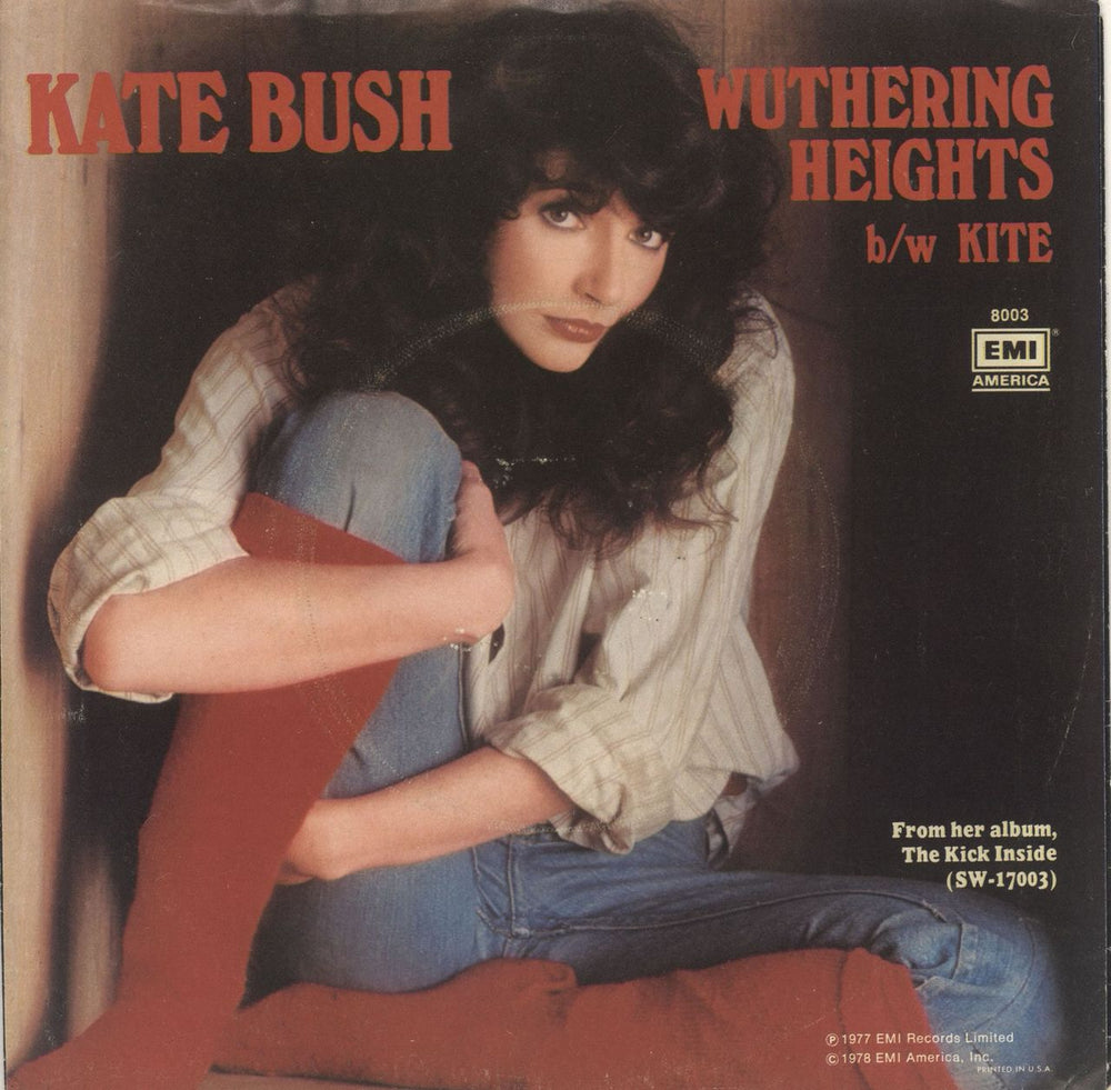 Kate Bush Wuthering Heights US 7" vinyl single (7 inch record / 45) 8003