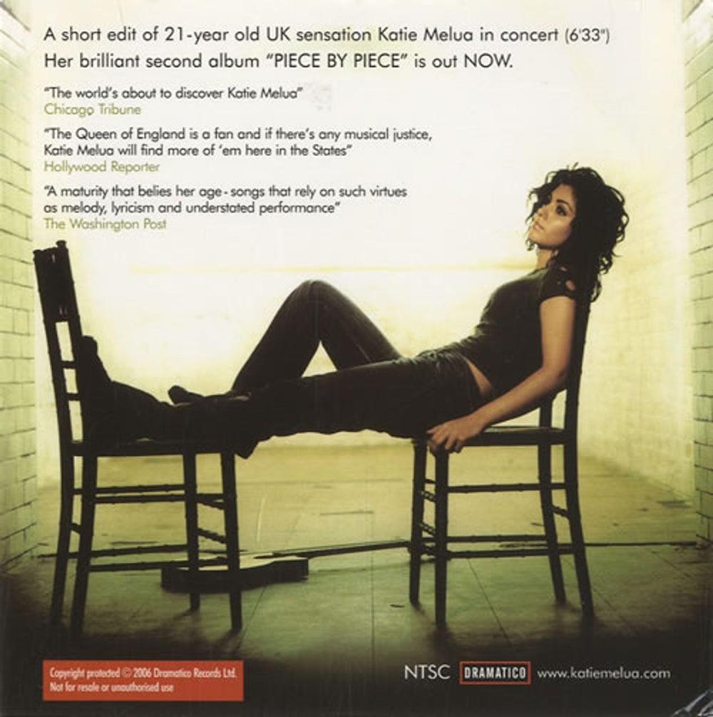 Katie Melua Piece By Piece - Live Concert DVD Sampler US Promo DVD KATDDPI448949