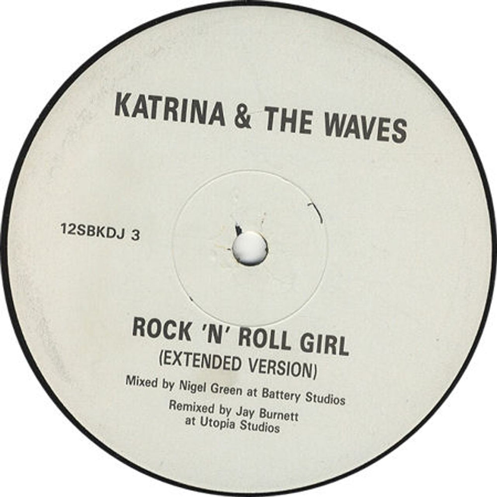 Katrina & The Waves Rock 'n' Roll Girl UK Promo 12" vinyl single (12 inch record / Maxi-single) 12SBKDJ3