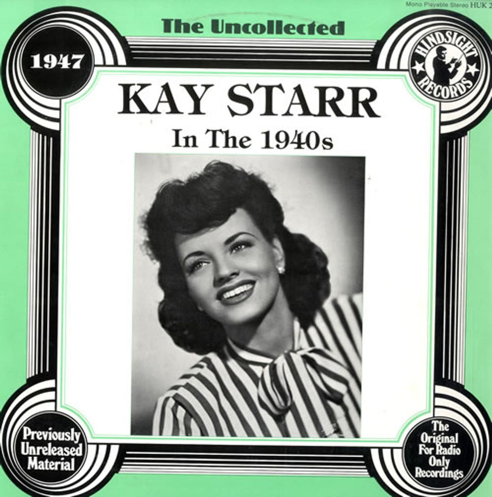 Kay Starr Kay Starr In The 1940s - The Uncollected UK vinyl LP album (LP record) HUK214