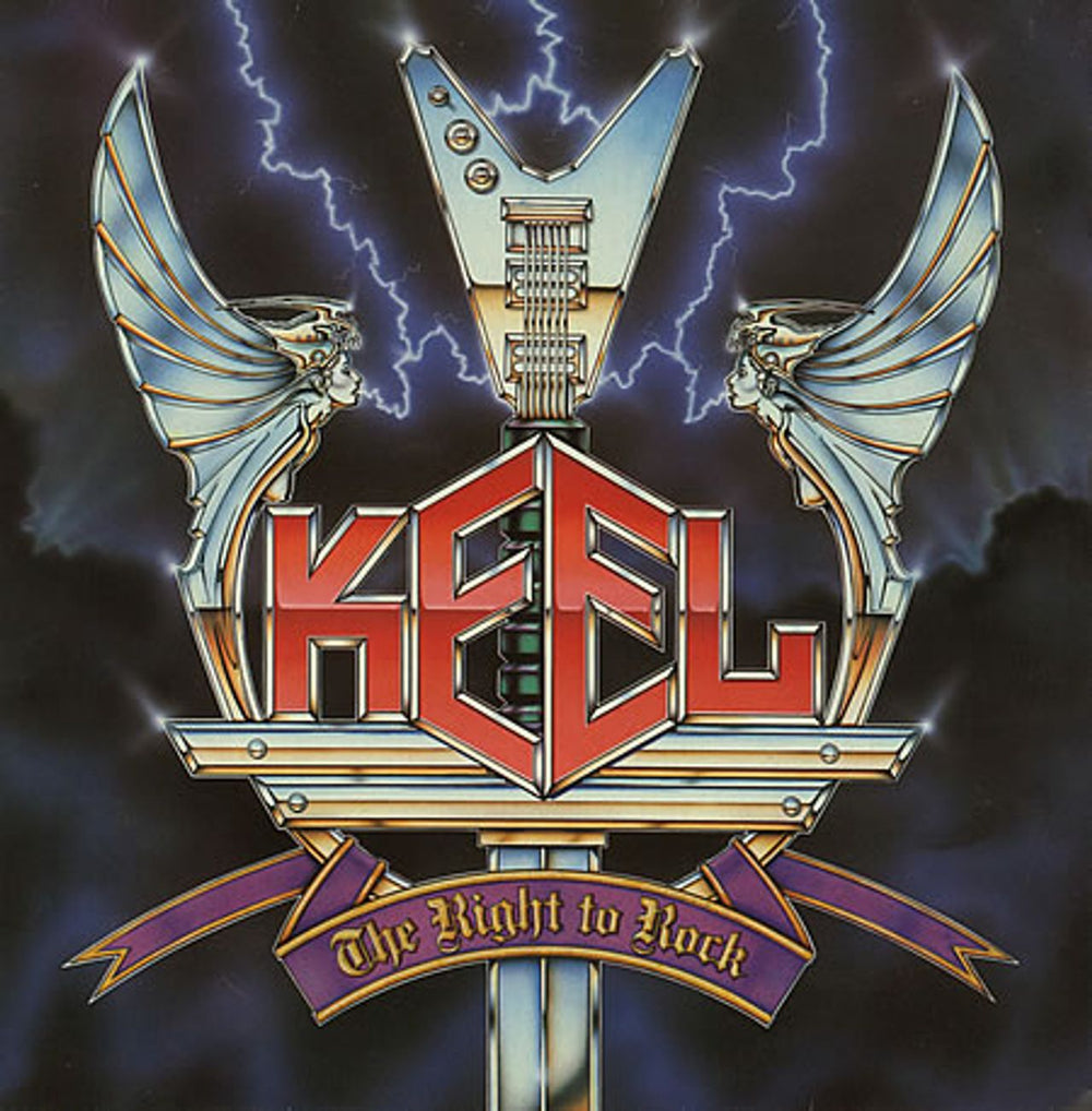 Keel The Right To Rock UK vinyl LP album (LP record) VERL26