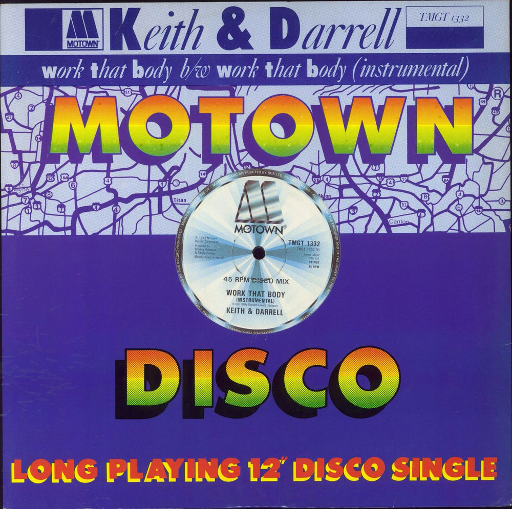 Keith & Darrell Work That Body UK 12" vinyl single (12 inch record / Maxi-single) TMGT1332