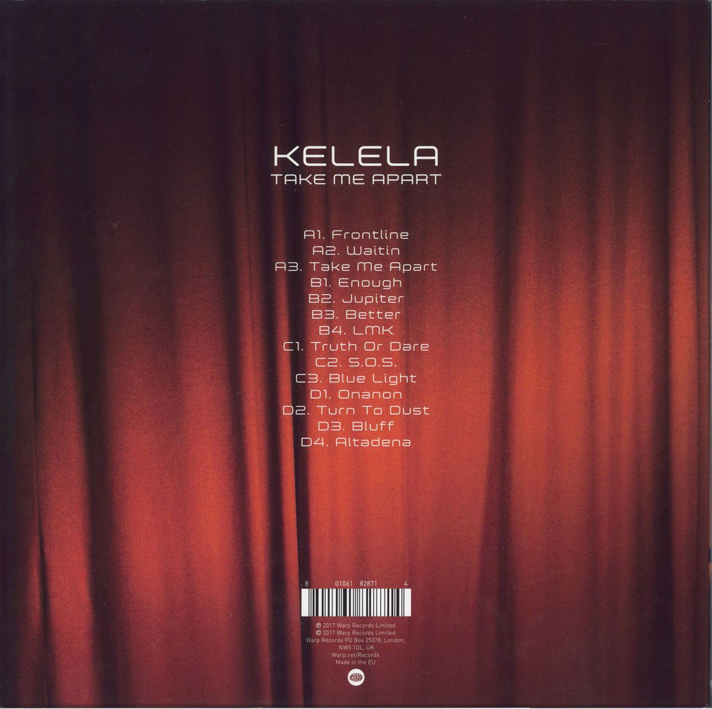 Kelala Take Me Apart - Clear Vinyl UK 2-LP vinyl record set (Double LP Album)