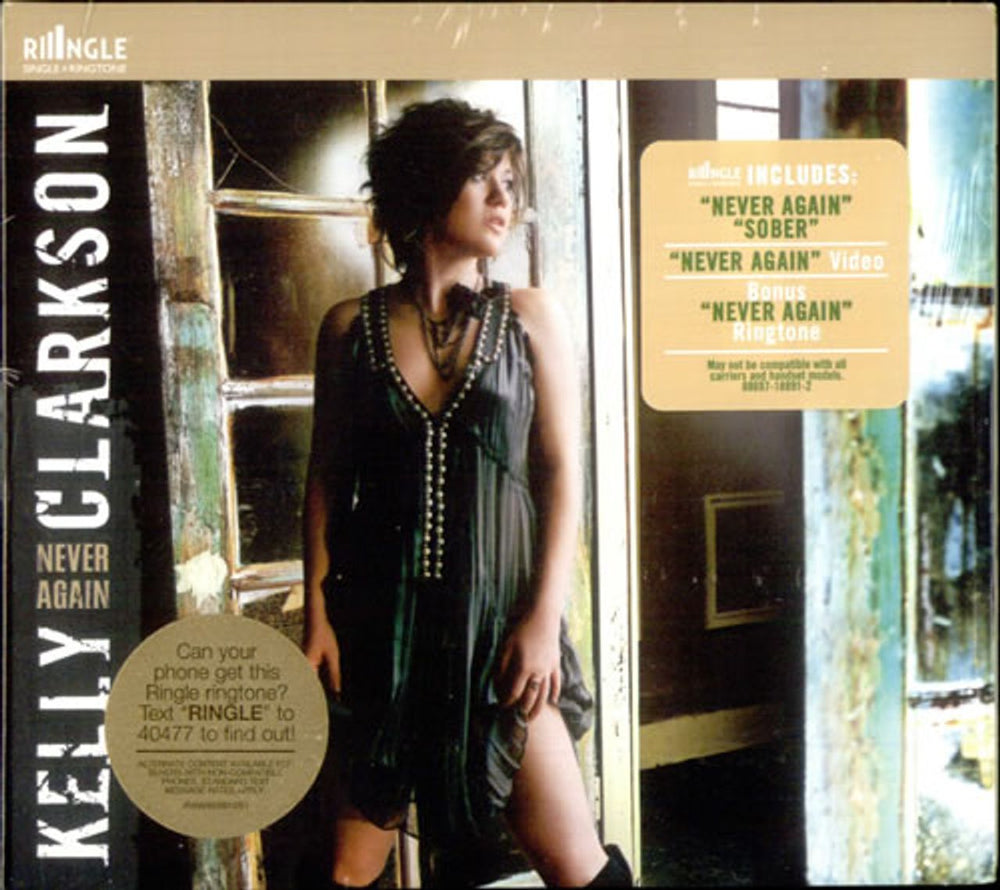 Kelly Clarkson Never Again US CD single (CD5 / 5") 869718891