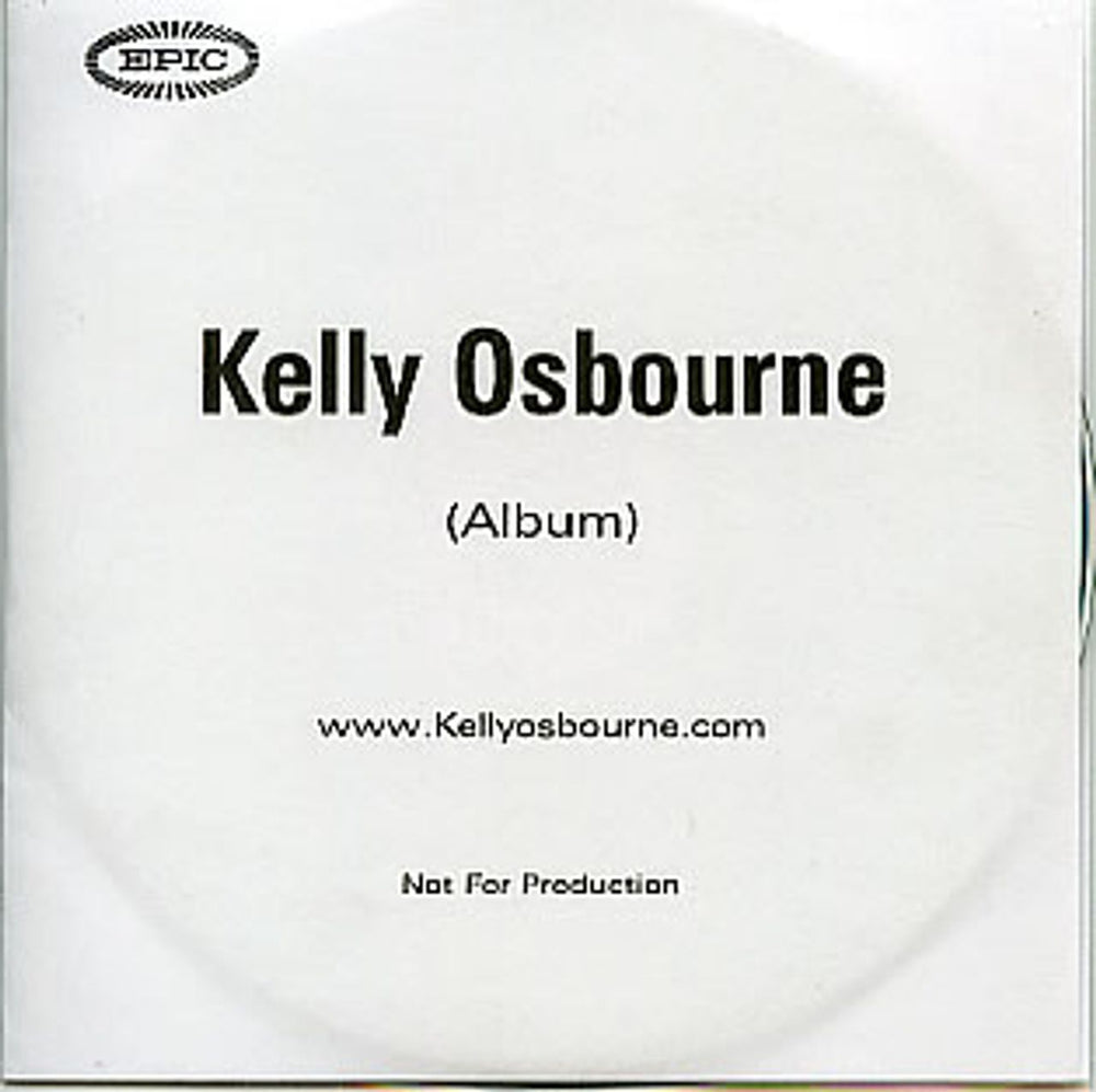 Kelly Osbourne Changes UK Promo CD-R acetate CD-R ACETATE