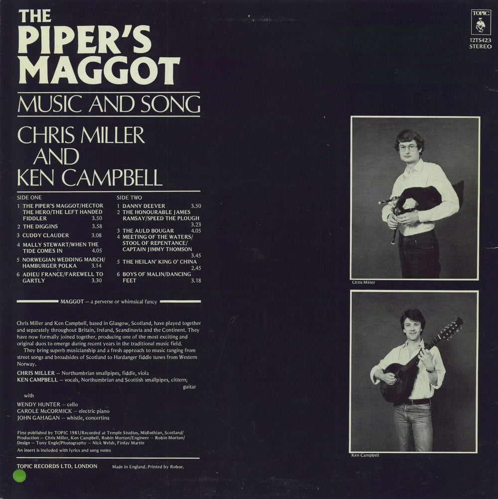 Ken Campbell The Piper's Maggot UK vinyl LP album (LP record)