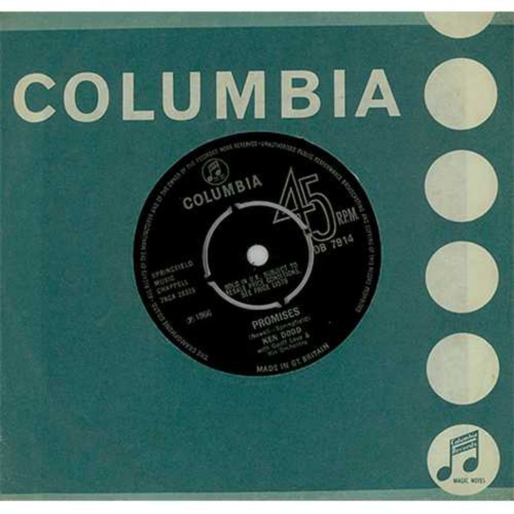 Ken Dodd Promises UK 7" vinyl single (7 inch record / 45) DB7914