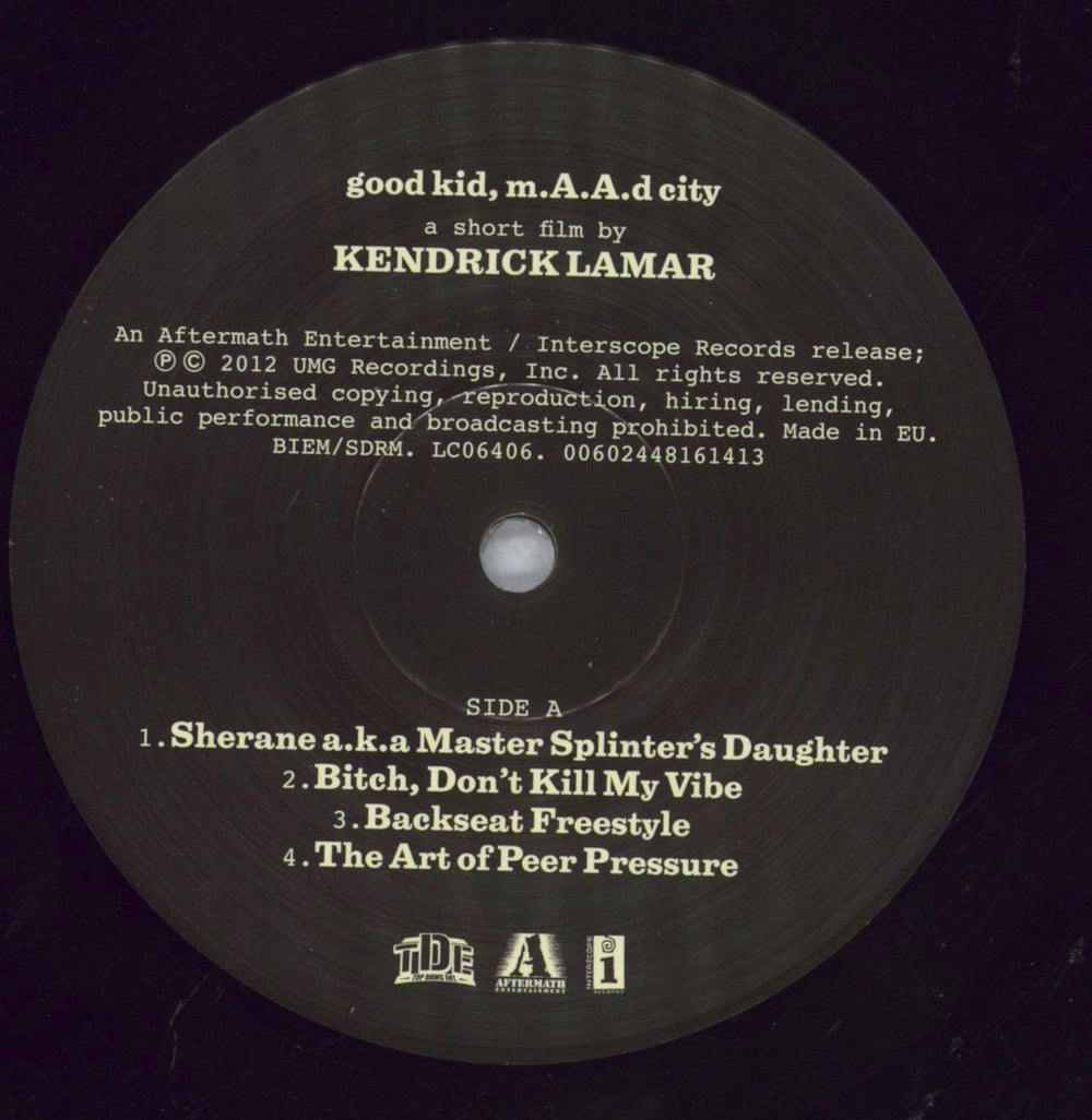 Kendrick Lamar good kid, m.A.A.d city - 10th Anniversary Edition UK 2-LP vinyl record set (Double LP Album) OH52LGO825842